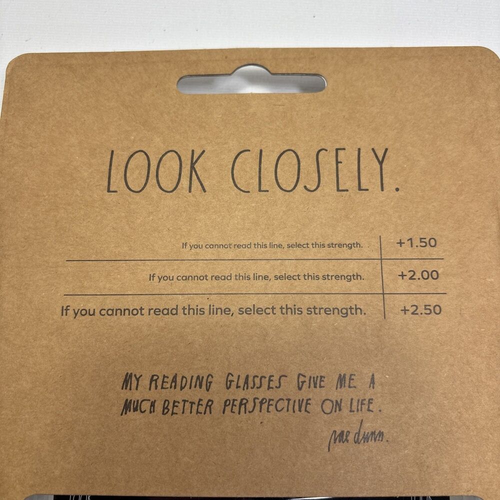 Rae Dunn  2 Pair Blue Light Blocking Reading Glasses & 1 Case  ~ Brown & Clear - Picture 9 of 13